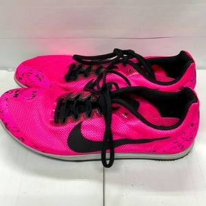 Womens Nike Zoom Rival D racing shoes. Size 9, like new with spikes. Bin#3